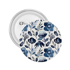 Indigo Watercolor Floral Seamless Pattern 2 25  Buttons by BangZart