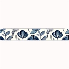 Indigo watercolor floral seamless pattern Small Bar Mats