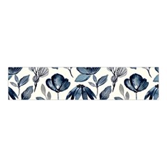 Indigo Watercolor Floral Seamless Pattern Velvet Scrunchie by BangZart