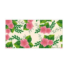 Cute Pink Flowers With Leaves-pattern Yoga Headband by BangZart