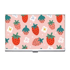 Strawberry Seamless Pattern Business Card Holder by BangZart