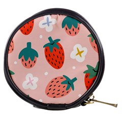 Strawberry Seamless Pattern Mini Makeup Bag by BangZart