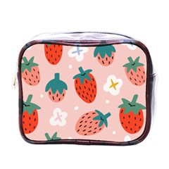 Strawberry Seamless Pattern Mini Toiletries Bag (one Side) by BangZart