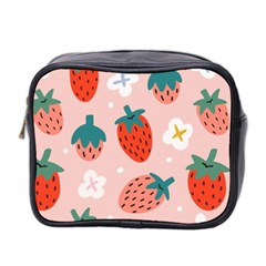 Strawberry Seamless Pattern Mini Toiletries Bag (two Sides)