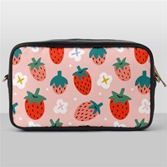 Strawberry Seamless Pattern Toiletries Bag (one Side) by BangZart