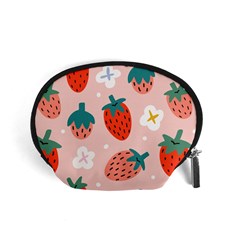 Strawberry Seamless Pattern Accessory Pouch (small) by BangZart