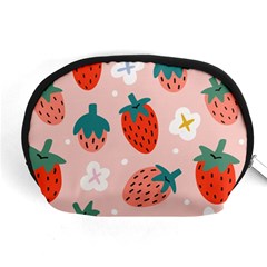 Strawberry Seamless Pattern Accessory Pouch (medium) by BangZart