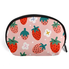 Strawberry Seamless Pattern Accessory Pouch (large) by BangZart