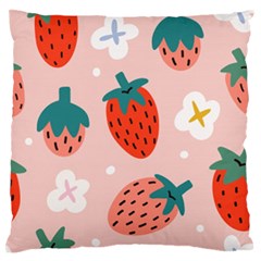 Strawberry Seamless Pattern Standard Flano Cushion Case (one Side) by BangZart