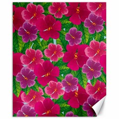 Background Cute Flowers Fuchsia With Leaves Canvas 16  X 20  by BangZart