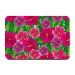 Background Cute Flowers Fuchsia With Leaves Plate Mats by BangZart