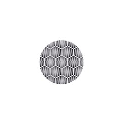 Halftone Tech Hexagons Seamless Pattern 1  Mini Magnets by BangZart