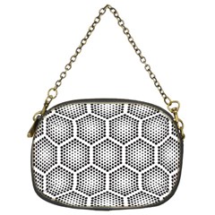 Halftone Tech Hexagons Seamless Pattern Chain Purse (two Sides) by BangZart