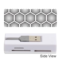 Halftone Tech Hexagons Seamless Pattern Memory Card Reader (stick) by BangZart