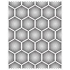 Halftone Tech Hexagons Seamless Pattern Drawstring Bag (small) by BangZart