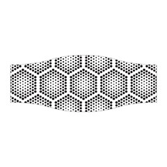 Halftone Tech Hexagons Seamless Pattern Stretchable Headband by BangZart