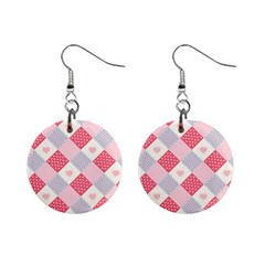 Cute Kawaii Patches Seamless Pattern Mini Button Earrings by BangZart