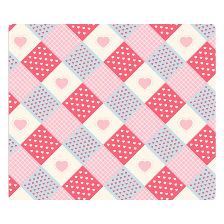 Cute kawaii patches seamless pattern Double Sided Flano Blanket (Small) 