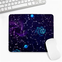 Realistic Night Sky Poster With Constellations Large Mousepads by BangZart