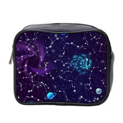 Realistic Night Sky Poster With Constellations Mini Toiletries Bag (two Sides) by BangZart