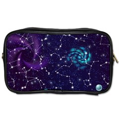 Realistic Night Sky Poster With Constellations Toiletries Bag (one Side) by BangZart