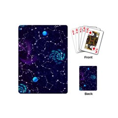 Realistic Night Sky Poster With Constellations Playing Cards Single Design (mini) by BangZart