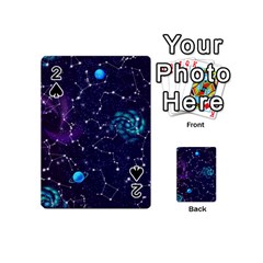 Realistic Night Sky Poster With Constellations Playing Cards 54 Designs (mini) by BangZart