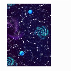 Realistic Night Sky Poster With Constellations Large Garden Flag (two Sides) by BangZart