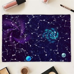 Realistic Night Sky Poster With Constellations Cosmetic Bag (xxl) by BangZart