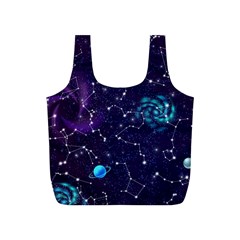 Realistic Night Sky Poster With Constellations Full Print Recycle Bag (s) by BangZart