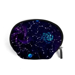 Realistic Night Sky Poster With Constellations Accessory Pouch (small) by BangZart