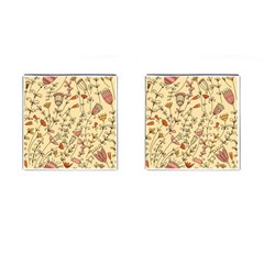 Seamless Pattern With Different Flowers Cufflinks (square) by BangZart