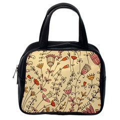 Seamless Pattern With Different Flowers Classic Handbag (one Side) by BangZart