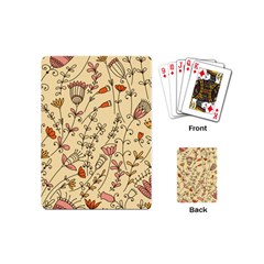 Seamless Pattern With Different Flowers Playing Cards Single Design (mini) by BangZart