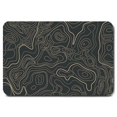 Damask Seamless Pattern Large Doormat  by BangZart