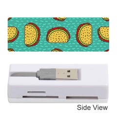 Taco Drawing Background Mexican Fast Food Pattern Memory Card Reader (stick) by BangZart