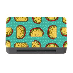 Taco Drawing Background Mexican Fast Food Pattern Memory Card Reader With Cf