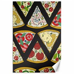 Vector Seamless Pattern With Italian Pizza Top View Canvas 20  X 30 