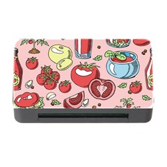 Tomato Seamless Pattern Juicy Tomatoes Food Sauce Ketchup Soup Paste With Fresh Red Vegetables Memory Card Reader With Cf by BangZart