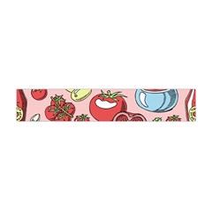 Tomato Seamless Pattern Juicy Tomatoes Food Sauce Ketchup Soup Paste With Fresh Red Vegetables Flano Scarf (mini) by BangZart