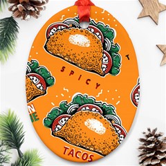 Seamless Pattern With Taco Ornament (oval) by BangZart