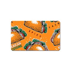 Seamless Pattern With Taco Magnet (name Card)