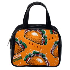 Seamless Pattern With Taco Classic Handbag (one Side) by BangZart