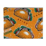 Seamless pattern with taco Cosmetic Bag (XL) Front