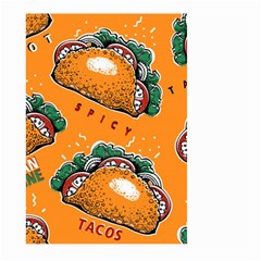 Seamless Pattern With Taco Large Garden Flag (two Sides) by BangZart