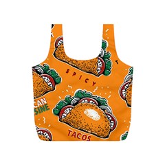 Seamless Pattern With Taco Full Print Recycle Bag (s) by BangZart