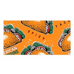 Seamless Pattern With Taco Satin Shawl by BangZart