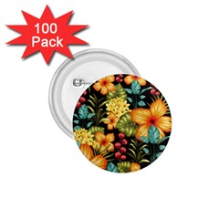 Fabulous Colorful Floral Seamless 1 75  Buttons (100 Pack)  by BangZart