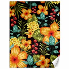 Fabulous Colorful Floral Seamless Canvas 36  X 48  by BangZart