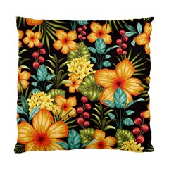 Fabulous Colorful Floral Seamless Standard Cushion Case (two Sides) by BangZart